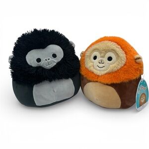 Exotic Animal Squad no tags Aron the Gorilla Robb the Orangutan tags 8" 2021